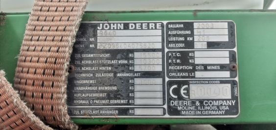 Комбайн John Deere 9640WTS - 3