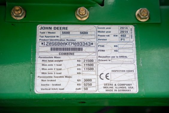 Комбайн John Deere S680i - 19